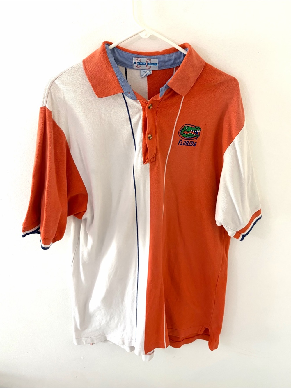 Vintage 90’s College Classics Florida Gator Cotton Polo, Size: XL